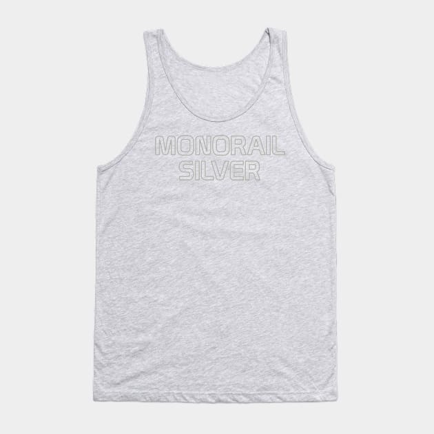 Monorail Silver Tank Top by Tomorrowland Arcade